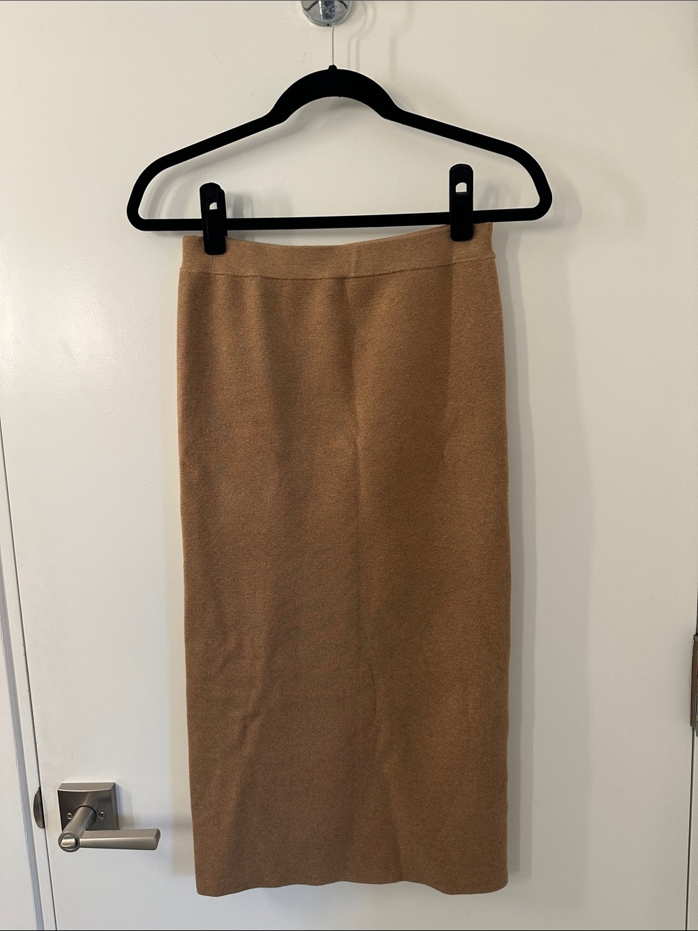 J Crew Slim Midi Pencil Skirt in Camel